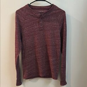 Aeropostale Burgundy Long Sleeve Top